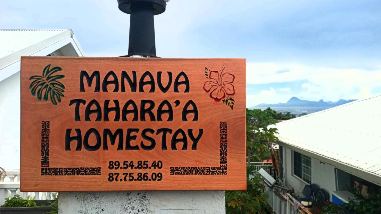 Manava Tahara'A Home Stay Mahina Exterior foto